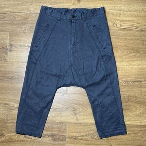 Isabel Benenato Linen Drop Crotch Pants Women’s M Made in Italy Avant Garde